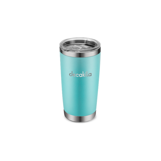 [125905] Vaso termico con tapadera acero inoxidable 20 onzas decakila kmtt024l turquesa