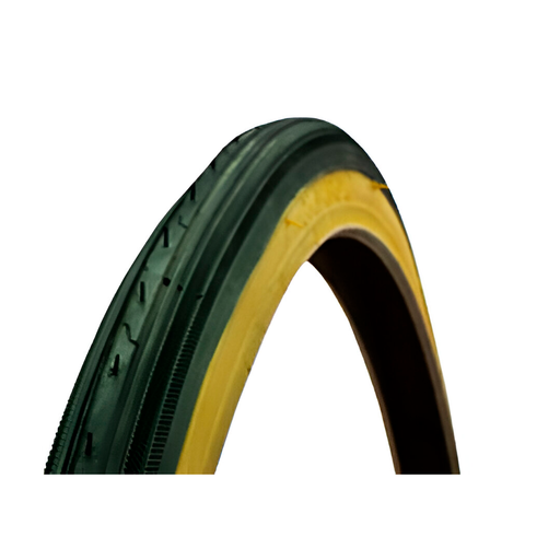 [7902] Llanta de bicicleta 27x1.1/4 kenda k34 negra con franja amarilla