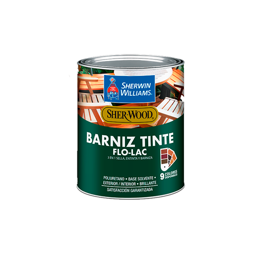 [43785] Barniz-tinte flo-lac 1-galon sherwin williams roble oscuro