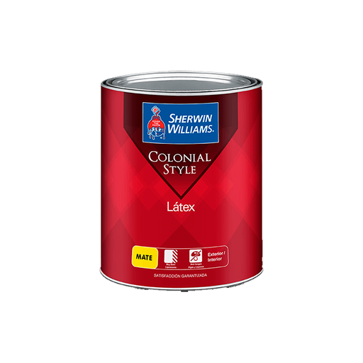 [43896] Pintura latex colonial 1-galon sherwin williams nuevo blanco hueso