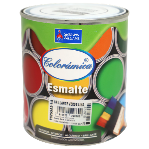 [47027] Pintura coloramica de aceite 1/4 galon sherwin williams verde lima