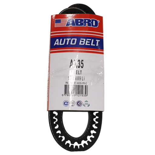 [86084] Banda de hule para carro ax-35 dentada abro negra