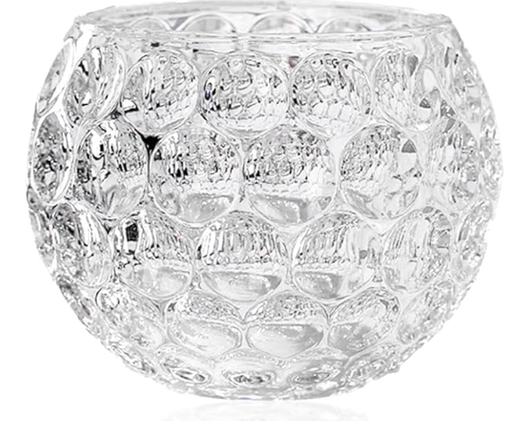 [87082] Candelabro de vidrio 7x5.5cm 2-pcl1604-1466